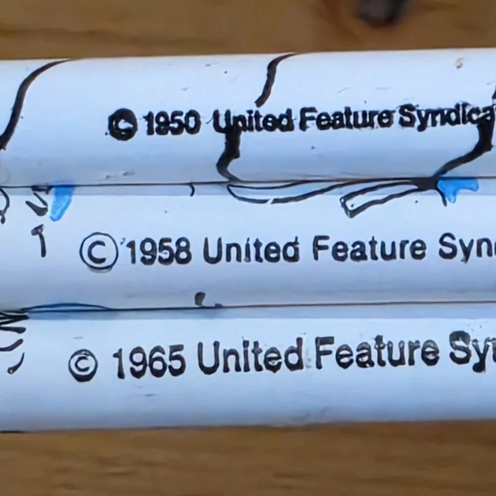Vintage Peanuts Snoopy Charlie Brown 1950s 1960s Empire Pencil Company 3 pencils